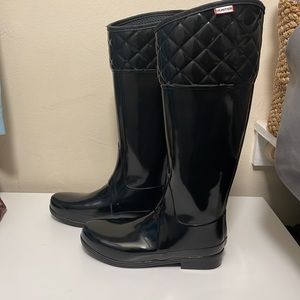 Hunter quilted rain boot